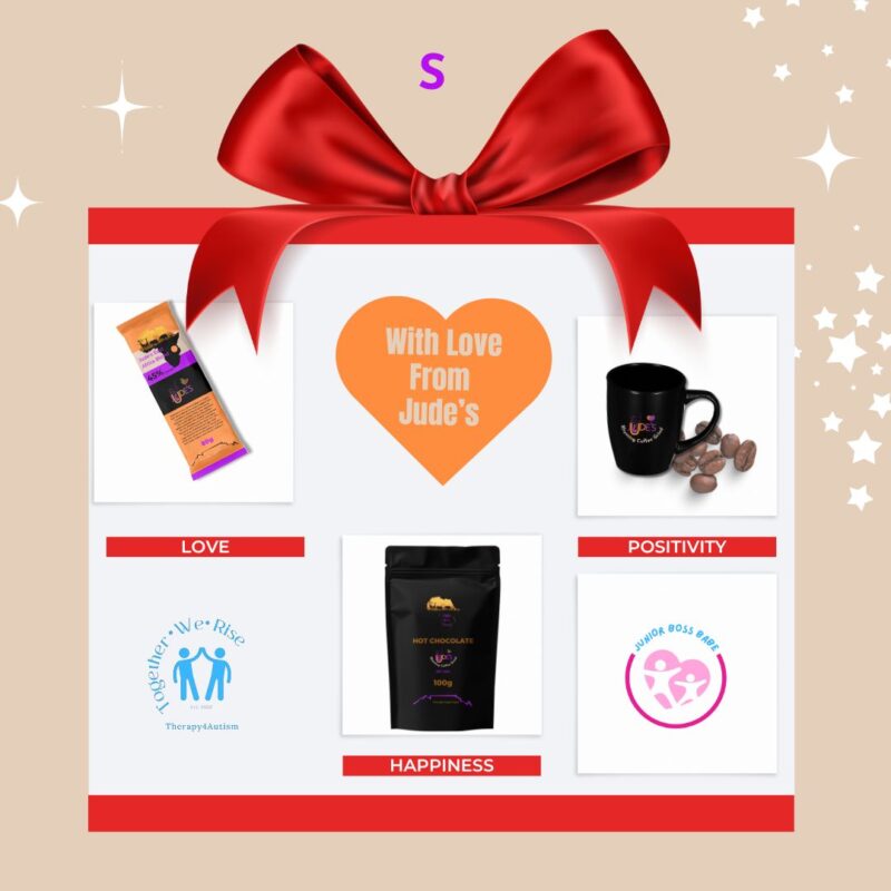 Judes Signature Small Gift Pack with Hot Chocolate Chocolate Slab and Mug